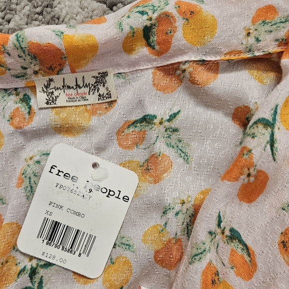 Free People Orange Wrap Dress NWT - Picture 6 of 16